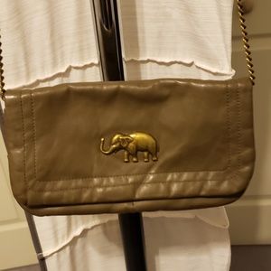 Elephant Olive green crossbody/clutch